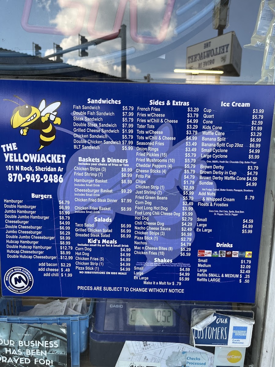 Yellowjacket Drive-In Menu - Image 5