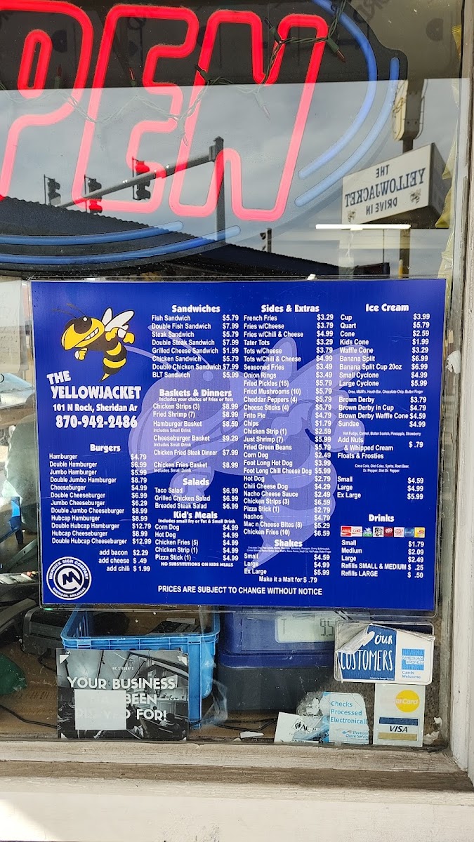 Yellowjacket Drive-In Menu - Image 6